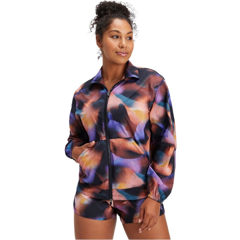 Fabletics Jacket Oversized Flyweight Windbreaker Womens 4X  Full Zip EUC